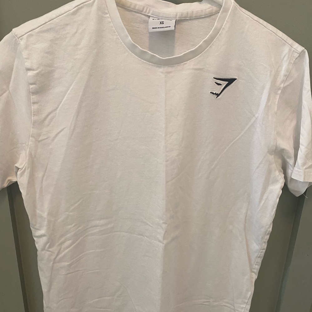Gymshark White Short Sleeve Tee